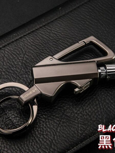 Metal keychain wilderness survival lighter