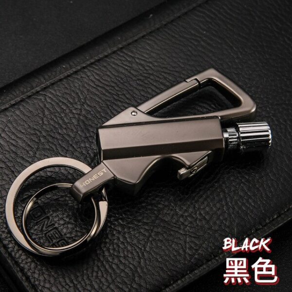 Metal keychain wilderness survival lighter